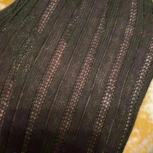 Simply Vera Wang fit and flare tiered, long sleeve, soft, black dress XS - Picture 6 of 6